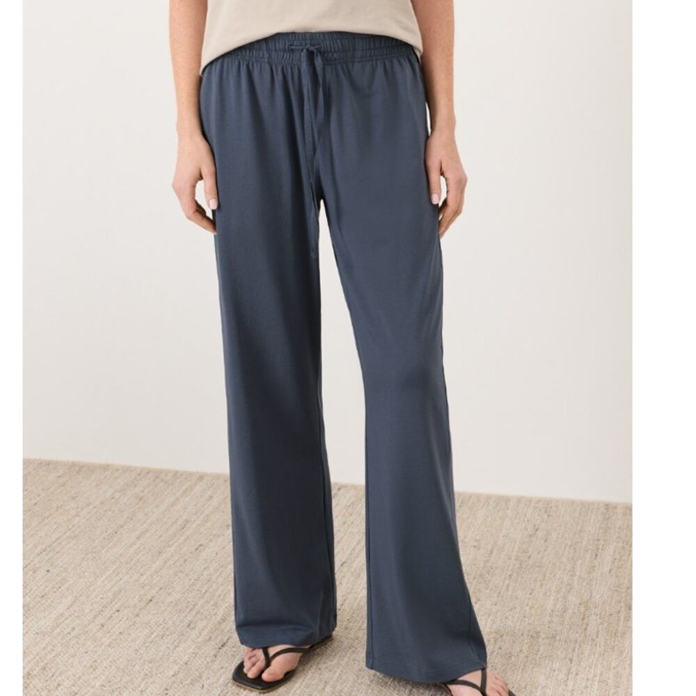 Pact Organic Cotton Luxe Essential Lounge Pant, Steel Blue, Size XL